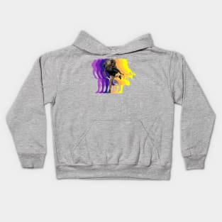 serena williams Fade Retro Kids Hoodie